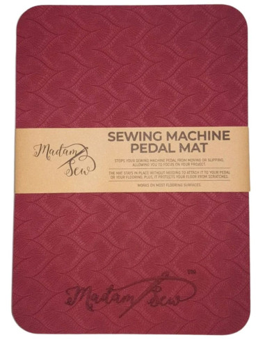 Pedal mat for sewing, embroidery, and overlock machines
