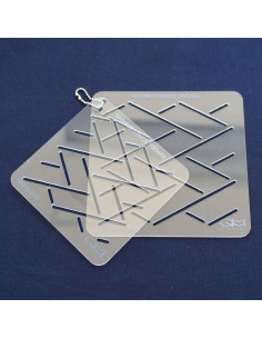 Set of 2 templates for sashiko stencil - Higaki