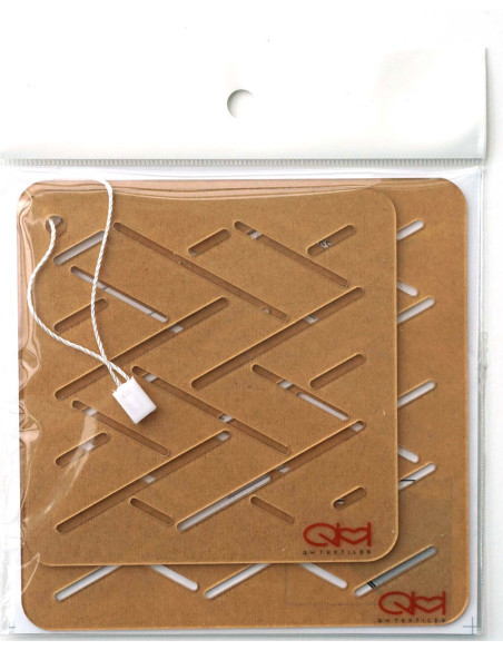 Set of 2 templates for sashiko stencil - Higaki