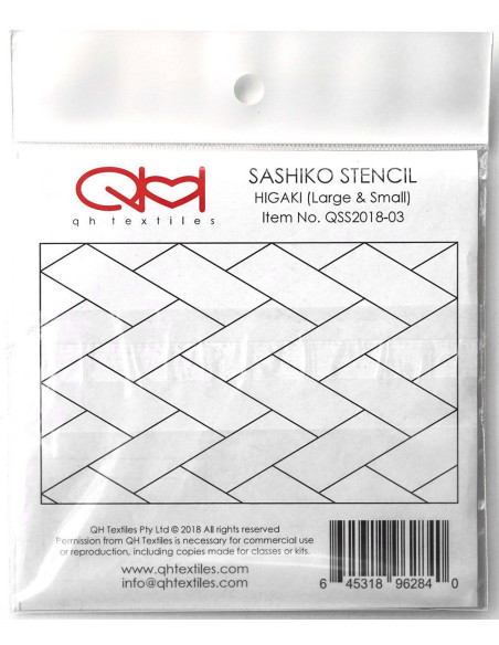 Set of 2 templates for sashiko stencil - Higaki