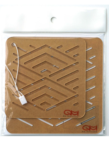 Set of 2 templates for sashiko stencil - Hishi-Seikaiha