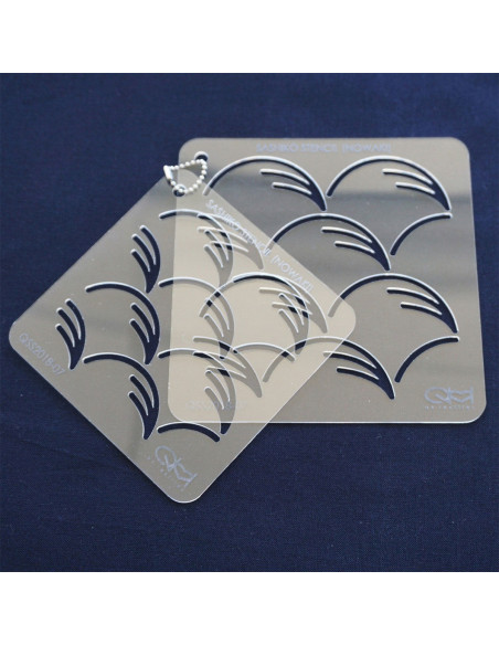 Set of 2 templates for sashiko stencil - Nowaki