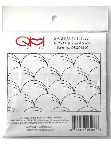 Set of 2 templates for sashiko stencil - Nowaki