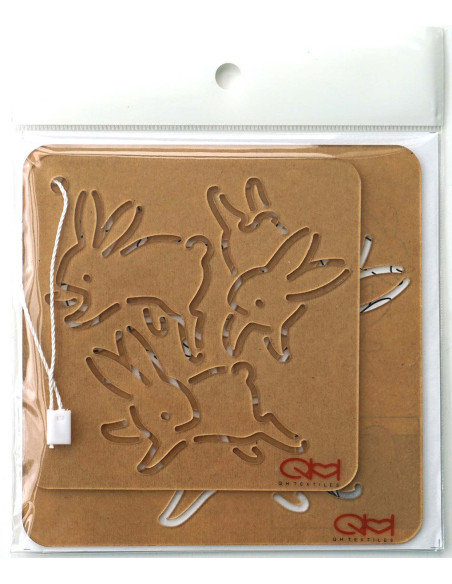 Set of 2 templates for sashiko stencil - Usagi
