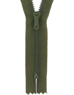 Zipper pants - Dark khaki