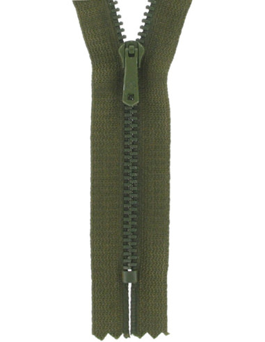 Zipper pants - Dark khaki