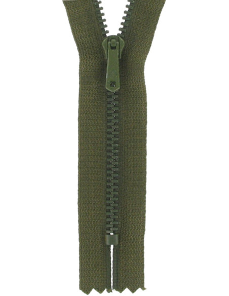 Zipper pants - Dark khaki