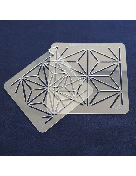 Set of 2 templates for sashiko stencil - Asano-Ha