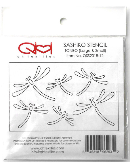 Set of 2 templates for sashiko stencil - Tonbo