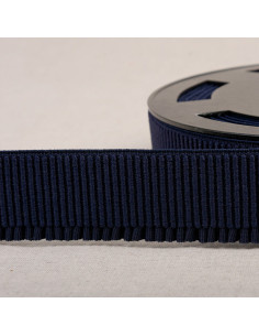 Elastic ribbing for skirt - Navy blue