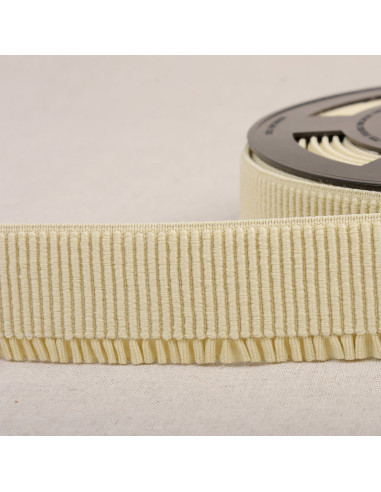 Elastic ribbing for skirt - Light beige