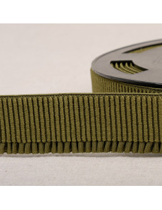 Elastic ribbing for skirt - Khaki