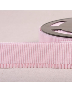 Elastic ribbed waistband for skirt - Pink