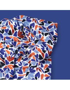 Petra Leia viscose crepe fabric - Blue