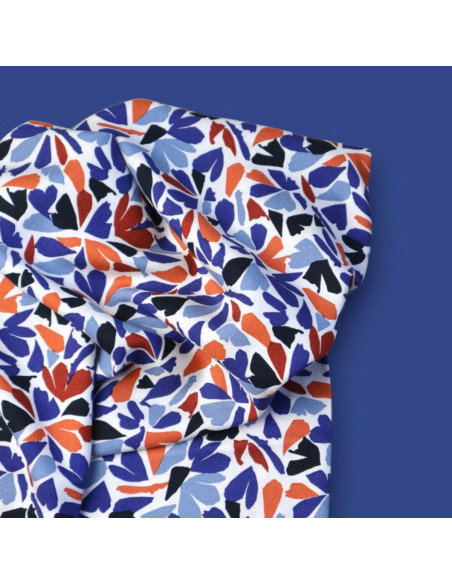 Petra Leia viscose crepe fabric - Blue