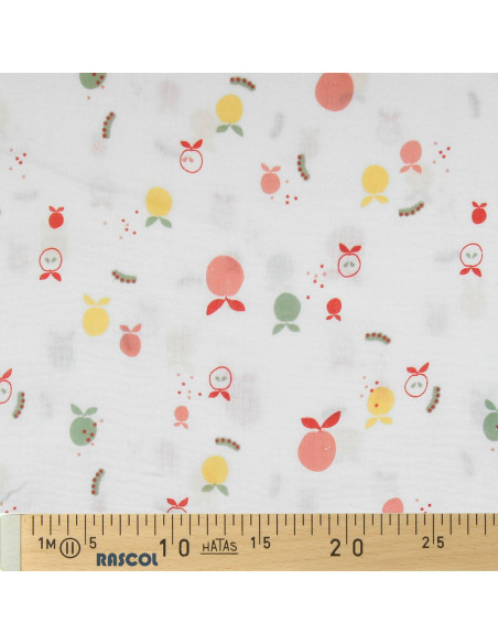 Fancy double gauze fabric - Fruits
