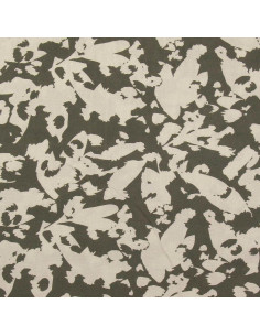 Fancy viscose fabric - Abstract khaki 2