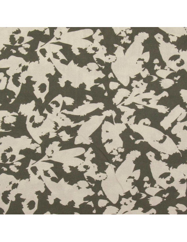 Fancy viscose fabric - Abstract khaki