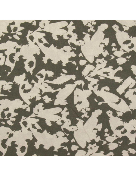 Fancy viscose fabric - Abstract khaki