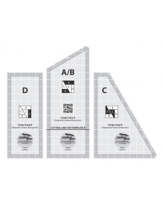 Non-Slip Scrap Crazy Creative Grids Ruler Set