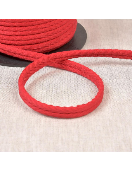 Double piping cord with chevron pattern - Red
