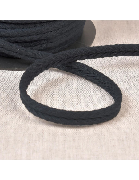 Double piping cord herringbone - Black