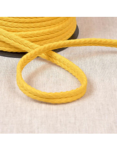 Double piping cord with chevron pattern - Gold Yellow