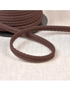 Double piping cord herringbone - Dark brown