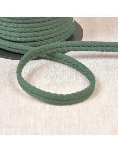 Double piping cord with chevron pattern - Bottle green