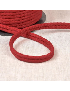 Double piping herringbone cord - Bordeaux