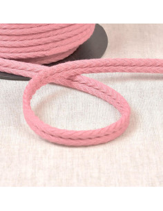 Double piping cord with chevron pattern - Old pink