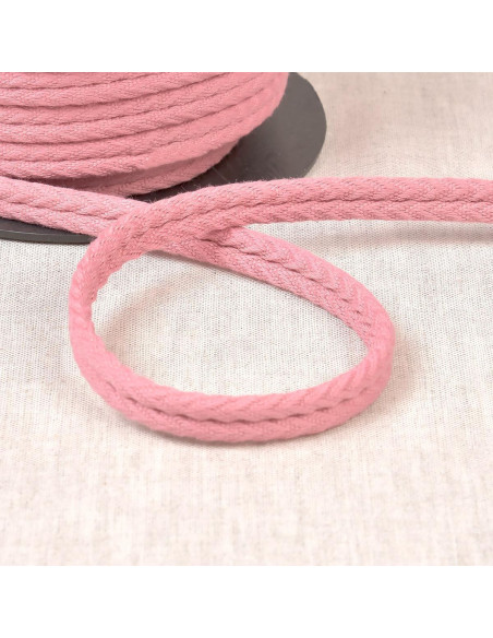 Double piping cord with chevron pattern - Old pink