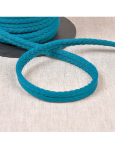 Chevron double piping cord - Teal blue