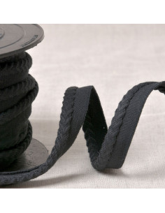 Chevron piping cord - Black