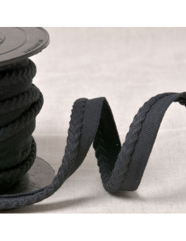 Chevron piping cord - Black