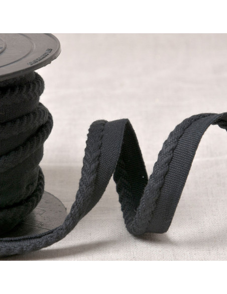 Chevron piping cord - Black