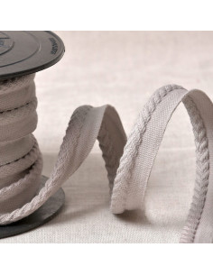 Chevron piping cord - Light gray