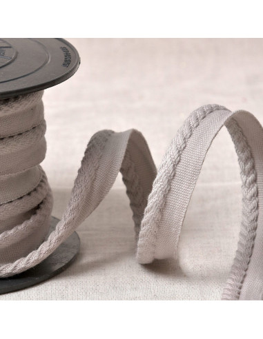 Chevron piping cord - Light gray
