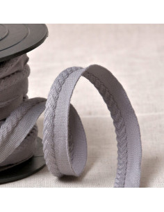 Chevron piping cord - Medium gray