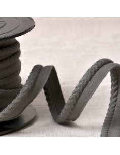 Chevron piping cord - Dark gray