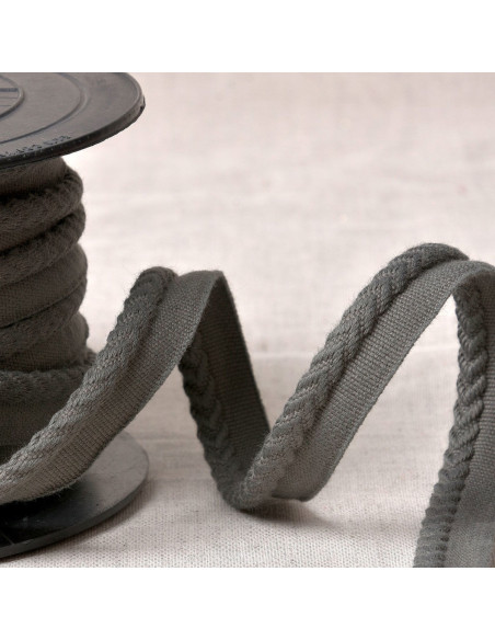 Chevron piping cord - Dark gray
