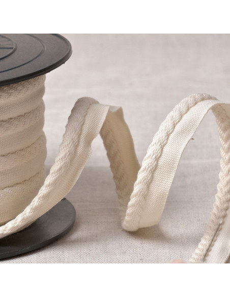 Chevron piping cord - Ecru