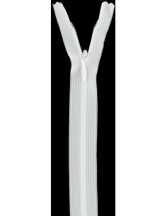 Invisible zipper - White