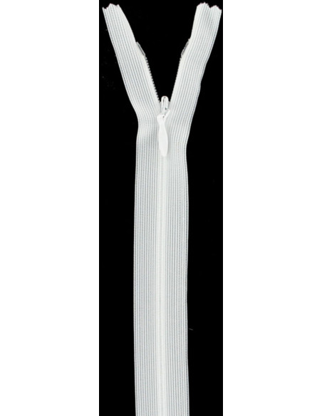 Invisible zipper - White