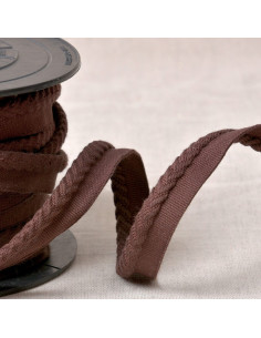Chevron piping cord - Dark brown