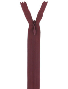 Invisible zipper - Bordeaux