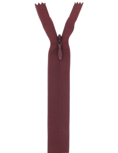 Invisible zipper - Bordeaux