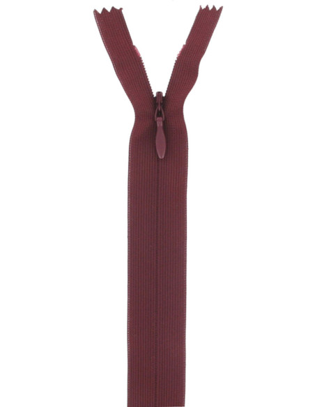 Invisible zipper - Bordeaux