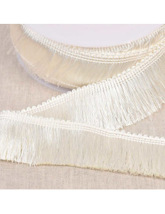 Thick fringe 45 mm - White