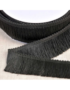 Thick fringe 45 mm - Black